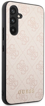 Etui plecki Guess 4G Metal Gold Logo do Samsung Galaxy A54 Pink (3666339169909) - obraz 3
