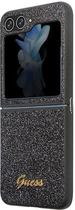 Панель Guess Glitter Script для Samsung Galaxy Z Flip 5 Чорний (3666339173951) - зображення 1