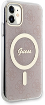 Панель Guess 4G MagSafe для Apple iPhone 11 Рожевий (3666339127343) - зображення 3