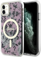 Панель Guess Flower MagSafe для Apple iPhone 11 Рожевий (3666339126711) - зображення 2