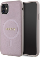 Панель Guess Saffiano MagSafe для Apple iPhone 11 Рожевий (3666339156084) - зображення 2