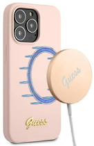 Панель Guess Silicone Script Gold Logo Magsafe для Apple iPhone 13/13 Pro Світло-Рожевий (3666339037147) - зображення 3