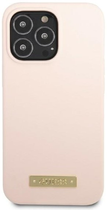 Etui plecki Guess Silicone Logo Plate MagSafe do Apple iPhone 13/13 Pro Pink (3666339056872) - obraz 2