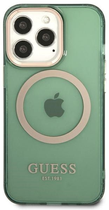 Панель Guess Gold Outline Translucent MagSafe для Apple iPhone 13 Pro Max Хакі (3666339057084) - зображення 2
