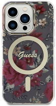 Etui plecki Guess Flower MagSafe do Apple iPhone 14 Pro Khaki (3666339115616) - obraz 2