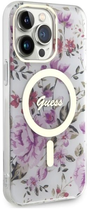 Панель Guess Flower MagSafe для Apple iPhone 14 Pro Прозорий (3666339115654) - зображення 3