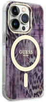 Etui plecki Guess Leopard MagSafe do Apple iPhone 14 Pro Pink (3666339115692) - obraz 3