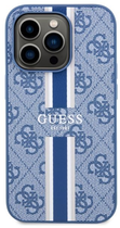 Панель Guess 4G Printed Stripes MagSafe для Apple iPhone 14 Pro Синій (3666339119997) - зображення 2