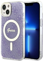 Etui plecki Guess 4G MagSafe do Apple iPhone 14 Plus Purple (3666339127206)