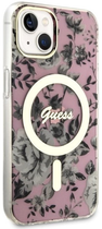 Панель Guess Flower MagSafe для Apple iPhone 14 Plus Рожевий (3666339115562) - зображення 3