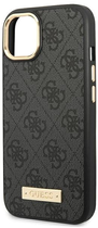 Панель Guess 4G Logo Plate MagSafe для Apple iPhone 14 Plus Чорний (3666339069872) - зображення 3