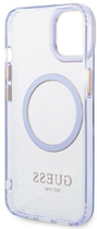 Панель Guess Gold Outline Translucent MagSafe для Apple iPhone 14 Фіолетовий (3666339069544) - зображення 2
