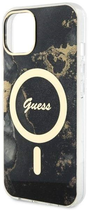 Панель Guess Golden Marble MagSafe для Apple iPhone 14 Чорний (3666339115753) - зображення 2
