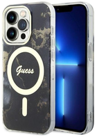 Панель Guess Golden Marble MagSafe для Apple iPhone 14 Pro Max Чорний (3666339115784) - зображення 1