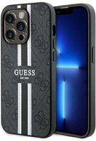 Панель Guess 4G Printed Stripes MagSafe для Apple iPhone 14 Pro Max Чорний (3666339119706) - зображення 1