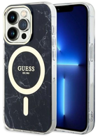 Панель Guess Marble MagSafe для Apple iPhone 14 Pro Max Чорний (3666339118310) - зображення 1