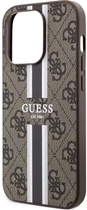 Панель Guess 4G Printed Stripes MagSafe для Apple iPhone 14 Pro Max Коричневий (3666339119805) - зображення 3