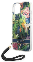 Панель Guess Flower Strap для Apple iPhone 14 Plus Синій (3666339093969) - зображення 3