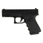 Дитячий страйкбольний пістолет Glock 17 металевий з кульками Galaxy G15 Чорний - зображення 3
