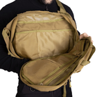 Тактичний однолямковий рюкзак Camotec з прихованим відділенням для зброї TCB Койот - зображення 10