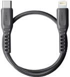 Kabel Uniq Flex USB Type-C - Lightning 18W 30 cm Szary (8886463671207) - obraz 1