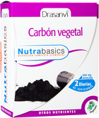 Натуральная пищевая добавка Drasanvi Carbon Vegetal 60 капсул (8436044514036) - изображение 1
