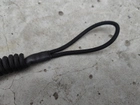 Шнур тренчик страхувальний кручений Петля-Карабін паракорд чорний 981 MS - зображення 6