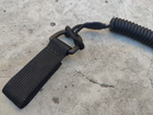 Тренчик карабин шнур страховочный витойшнур спиральный паракорд черный 971 MS - изображение 4