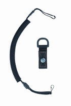 Тренчик-карабін шнур страхувальний кручений шнур спіральний паракорд чорний 971 MS - зображення 7