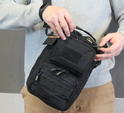 Сумка через плечо Tactic городская сумка наплечная Черный (9060-black) - изображение 2