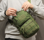 Сумка через плечо Tactic городская сумка наплечная Олива (9060-olive) - изображение 7