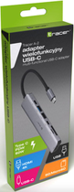 Adapter Tracer A-2 USB Type-C z czytnikiem kart, HDMI 4K, USB 3.0, PDW 60W (TRAPOD46997) - obraz 4