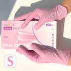 Перчатки нитриловые Mediok Rose Sapphire размер S нежно розового цвета 100 шт - изображение 1