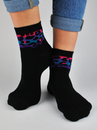 Жіночі шкарпетки Noviti SB023-W-01 35-38 Чорні (5905204316528) - зображення 1