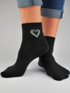 Жіночі шкарпетки Noviti SB027-W-02 39-42 Чорні (5905204316450) - зображення 1