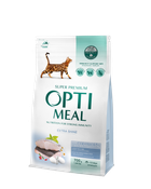 Сухой корм для кошек Optimeal Extra Shine со вкусом трески