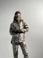 Зимовий костюм 'Terra Hot' світлий жіночий піксель + бафф хакі та рукавички L - зображення 6