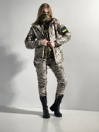 Зимовий костюм 'Terra Hot' світлий жіночий піксель + бафф хакі та рукавички S - зображення 9