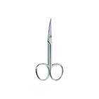 Manicure scissors for cuticle Beter Professional curved chrome (8470002428911) - obraz 1