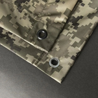 Плащ-намет із люверсами/ Дощовик пончо для військових/ тактичний камуфляж піксель - зображення 9