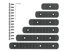 Комплект полимерных монтажных планок - MLOCK/Key-mod - Black [MP] (для страйкбола) - изображение 2