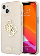 Панель Guess Glitter 4G Big Logo для Apple iPhone 13 mini Gold (3666339024437) - зображення 1