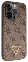 Etui plecki Guess Crossbody 4G Metal Logo do Apple iPhone 14 Pro Brown (3666339146924) - obraz 1