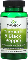 Suplement diety Swanson Full Spectrum Turmeric & Black Pepper 60 kapsułek (0087614116136) - obraz 1