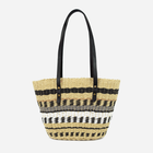 Torebka shopper damska Art Of Polo Tr22156-1 Czarna z beżowym (5902021188147) - obraz 1