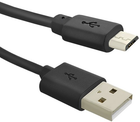 Kabel Qoltec USB Type A męski - micro USB Type B męski 0.25 m (5901878504971) - obraz 1