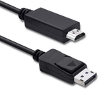 Kabel Qoltec 4K DisplayPort v1.1 męski - HDMI męski 1 m (5901878504407) - obraz 1