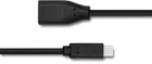 Kabel Qoltec USB 3.0 żeński - USB 3.1 Typ-C męski 0.5 m (5901878504865) - obraz 2
