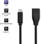 Kabel Qoltec USB 3.0 żeński - USB 3.1 Typ-C męski 0.2 m (5901878504858) - obraz 4