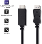 Kabel Qoltec 5K DisplayPort v1.2 męski - HDMI męski 1 m (5901878504353) - obraz 4